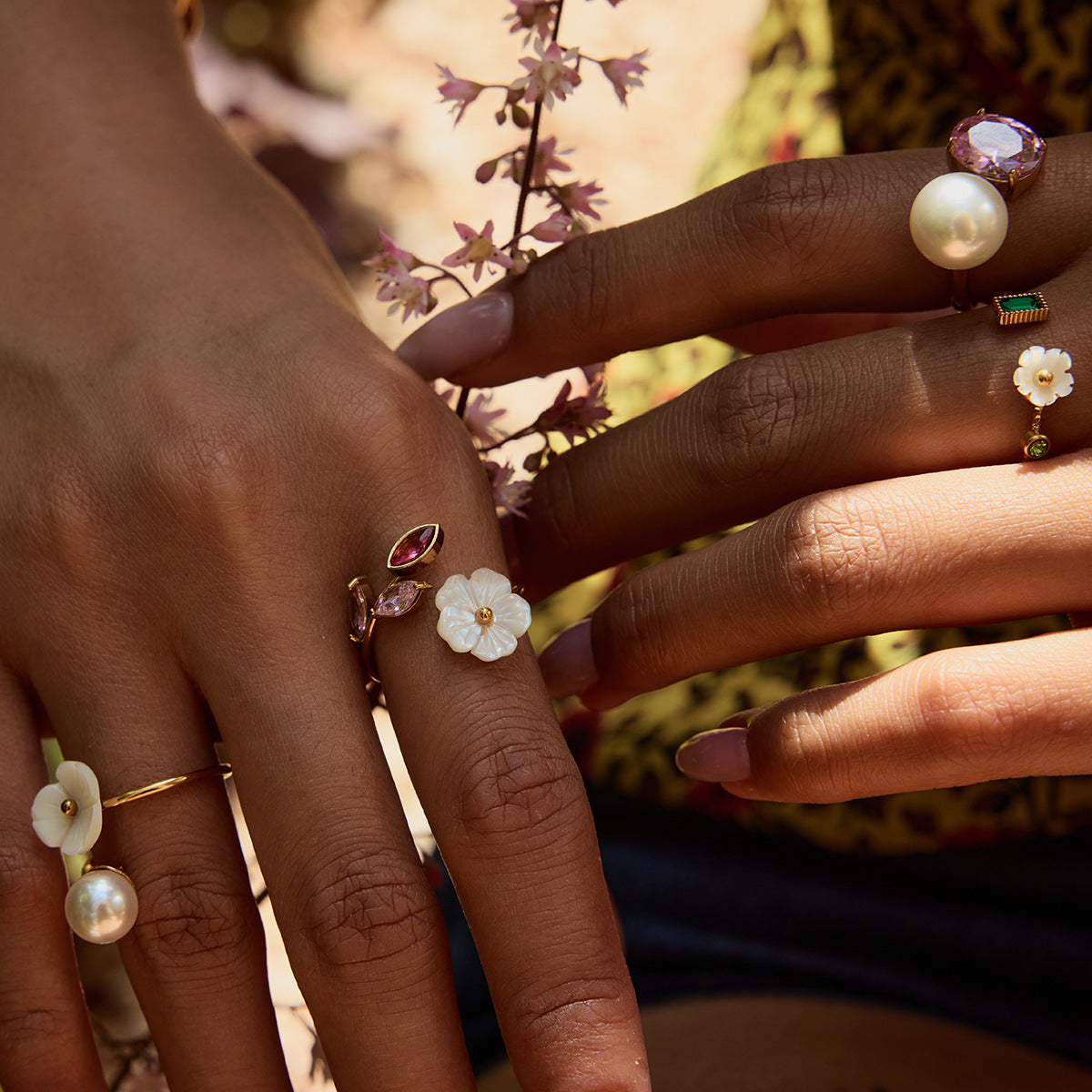 Blossom Crystal Ring