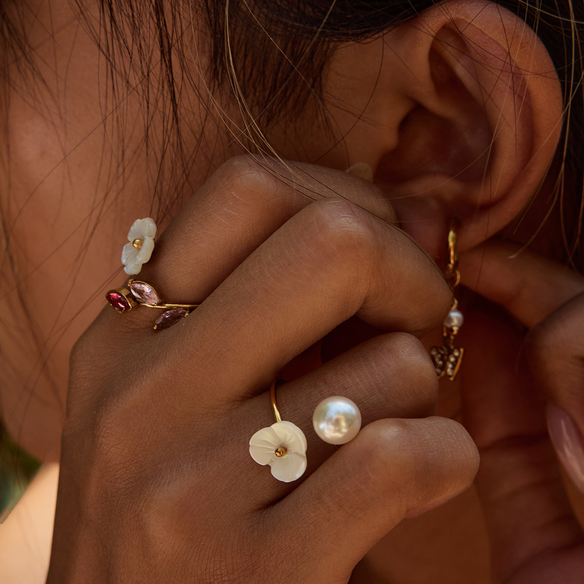 Blossom Crystal Ring